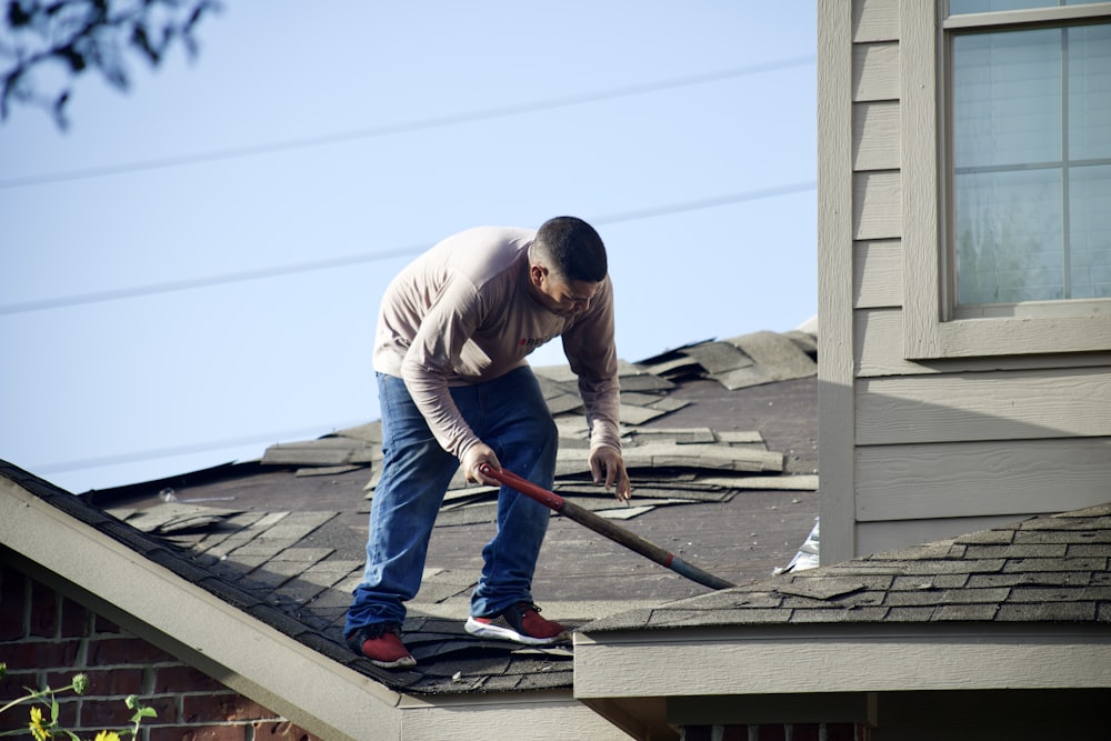 Détail de finition sur une toiture